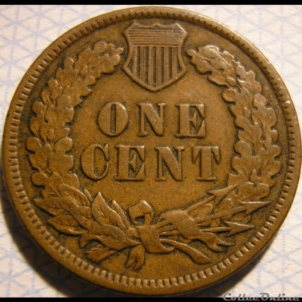 1896 One Cent 2 monnaie monde etat uni 1896 one cent