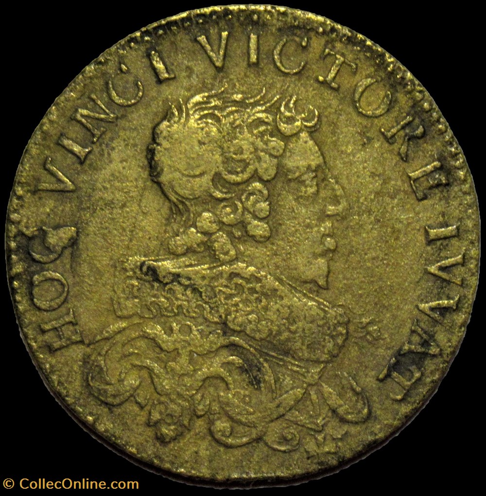 Louis XIII - c.1629, Jeton de compte, "Hoc Vinci Victore Iuvat" (var) monnaies paranumismatique jetons poids louis xiii c 1629 jeton de compte hoc vinci victore iuvat var