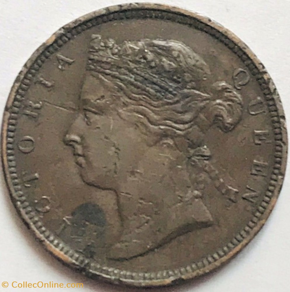 Victoria - Two Cents 1883 - Mauritius Island (ex.2) monnaie monde maurice victoria two cents 1883 mauritius island ex 2