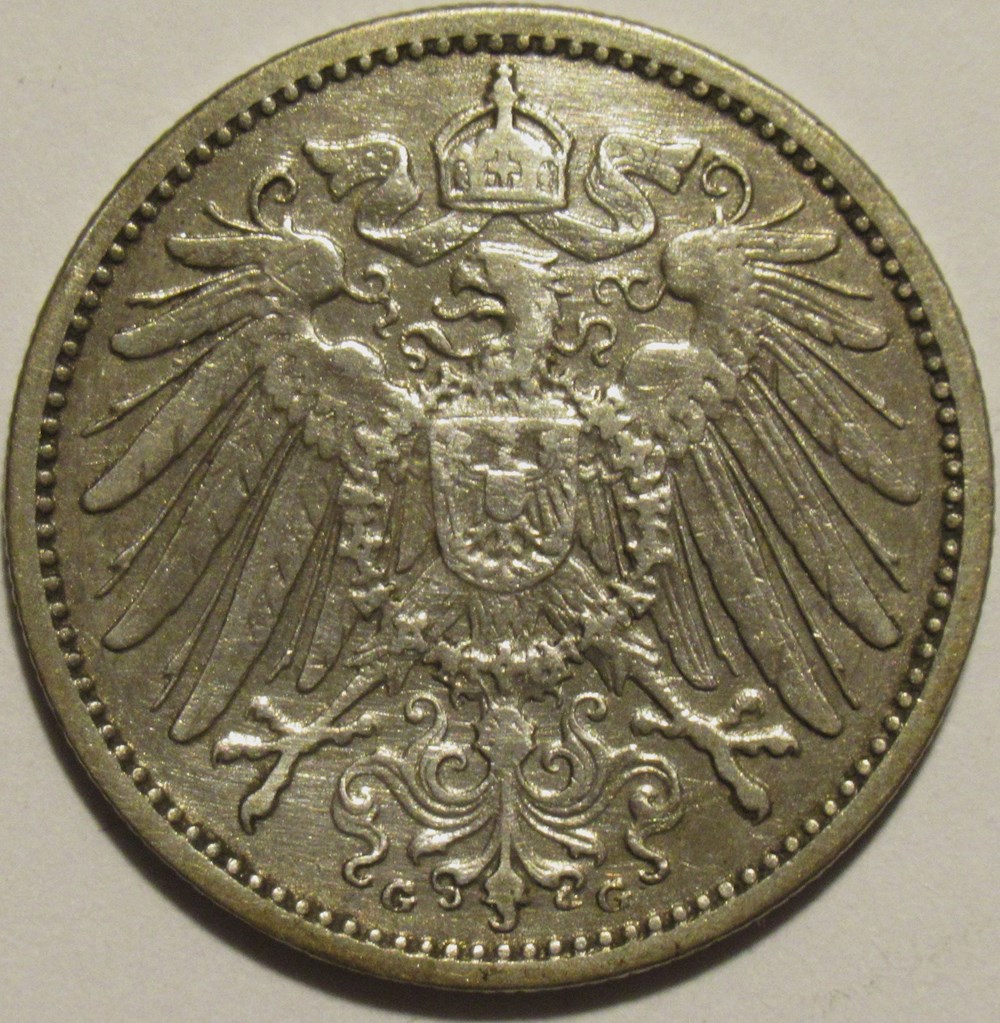 Wilhelm II - 1 Mark 1908 Karlsruhe - German Empire monnaies monde allemagne wilhelm ii 1 mark 1908 karlsruhe german empire