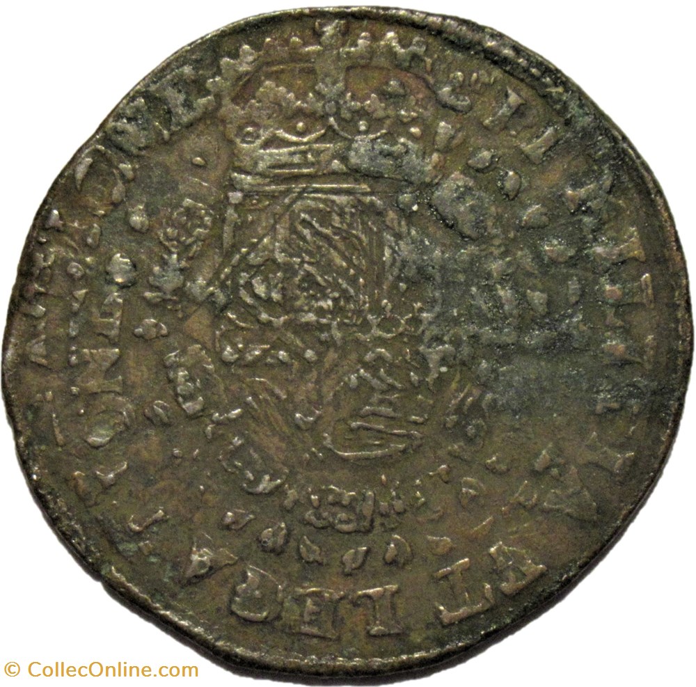 monnaies europe medievale pays bas espagnols 1656 antwerp token felipe iv of spain