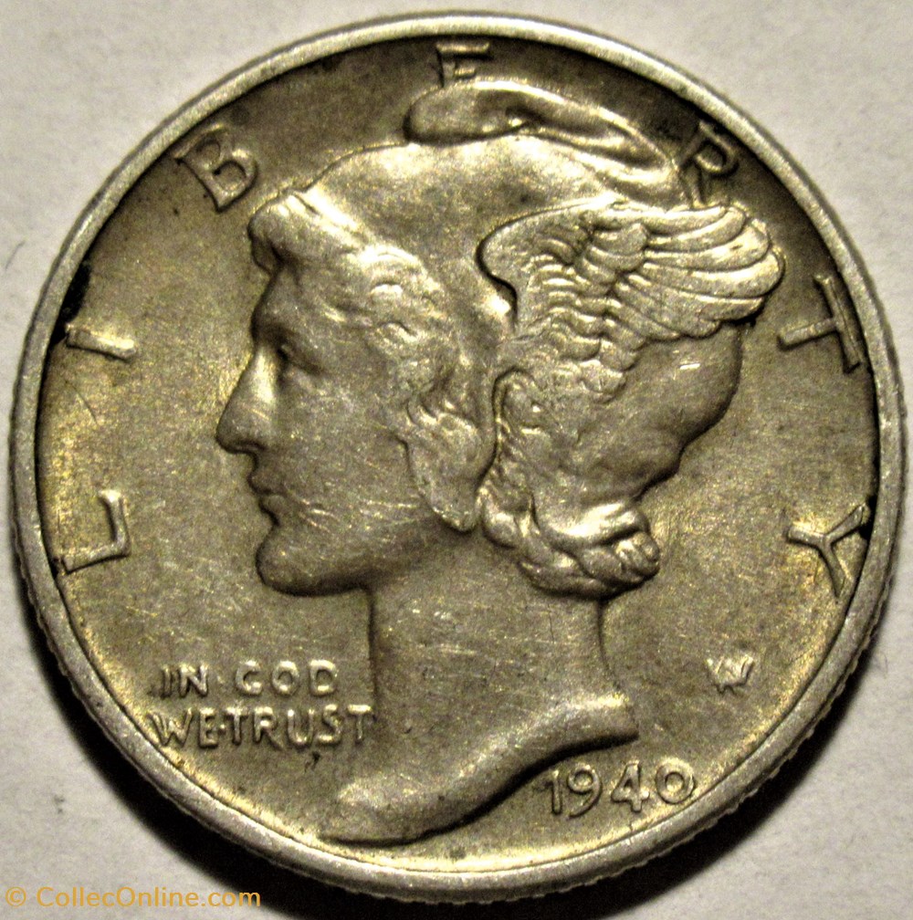 1940 Dime monnaies monde etats unis 1940 dime