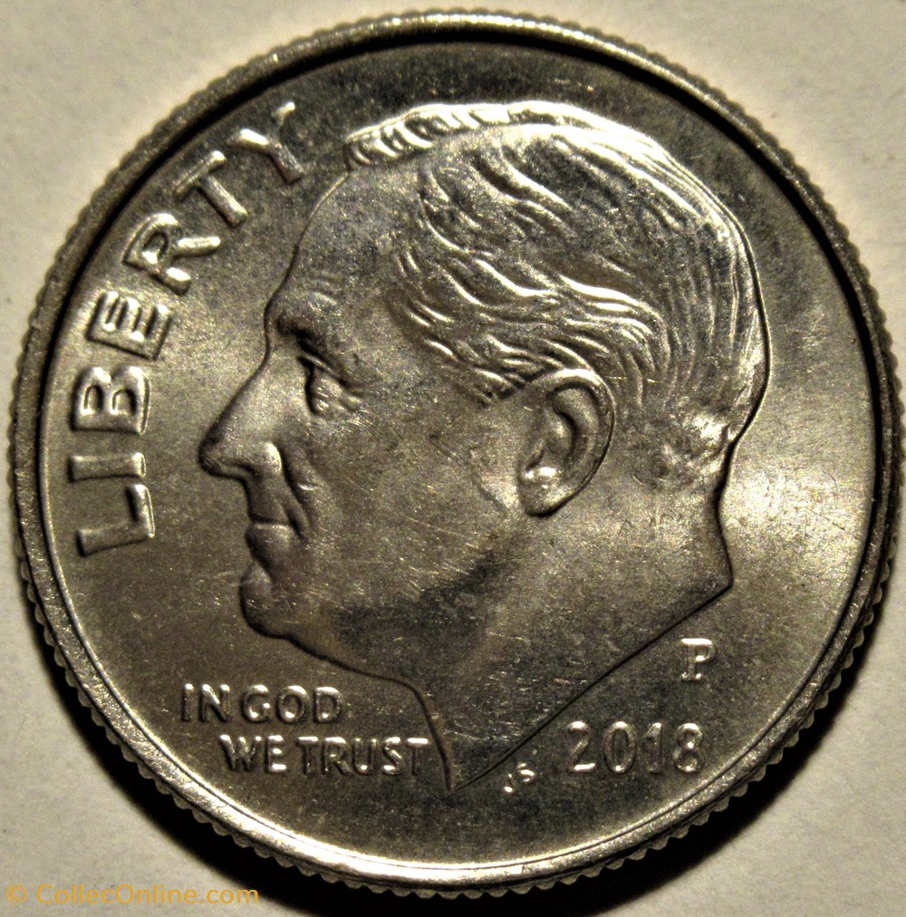 2018 Dime (2 ex.) 3 monnaies monde etats unis 2018 dime 2 ex