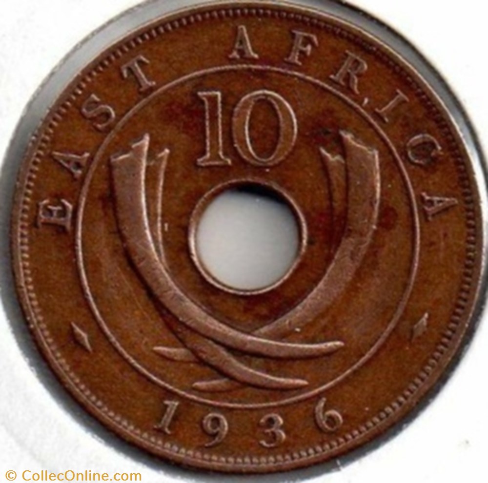 Edward VIII - 10 Cents 1936 - East Africa monnaies monde kenya edward viii 10 cents 1936 east africa