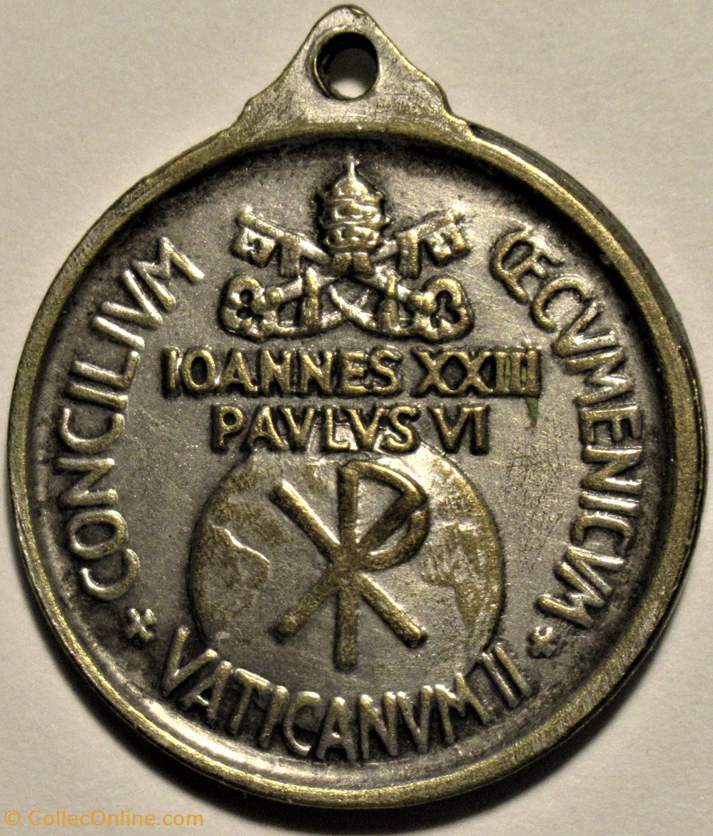 Paul VI Pape, IIe Concile œcuménique, Vatican II 1965 medailles etat de la cite du paul vi pape iie concile cumenique vatican ii 1965