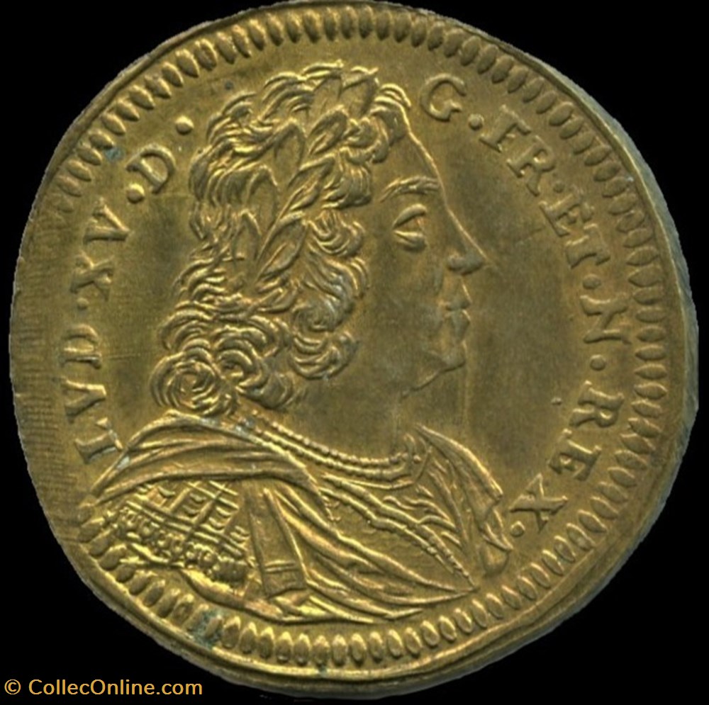 Louis XV - c.1725, Rechenpfennig par I.F. Weidinger monnaies paranumismatique jetons poids louis xv c 1725 rechenpfennig par i f weidinger