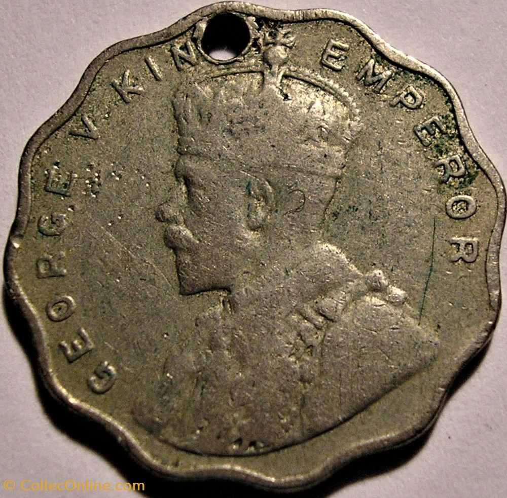 George V - 1 Anna 1915 Bombay - British India monnaie monde inde george v 1 anna 1915 bombay british india