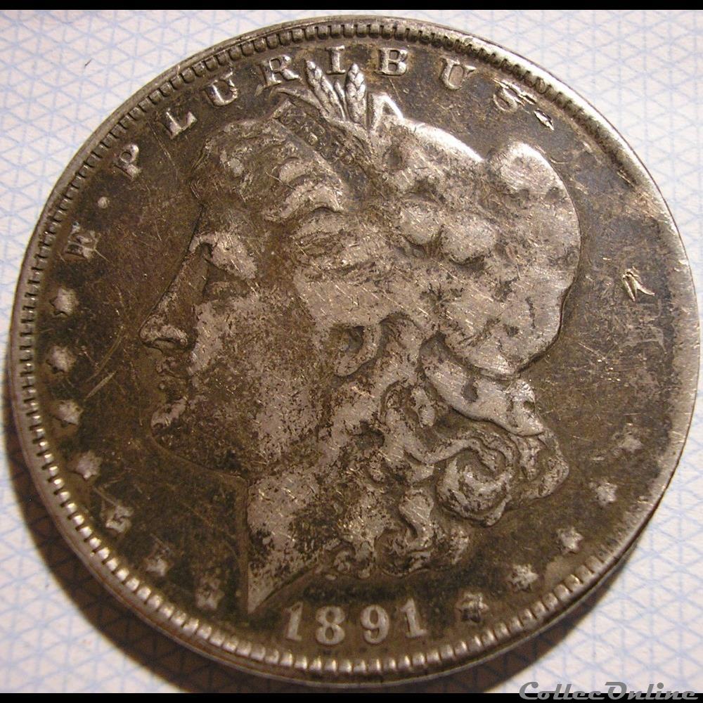 1891 Dollar monnaies monde etats unis 1891 dollar