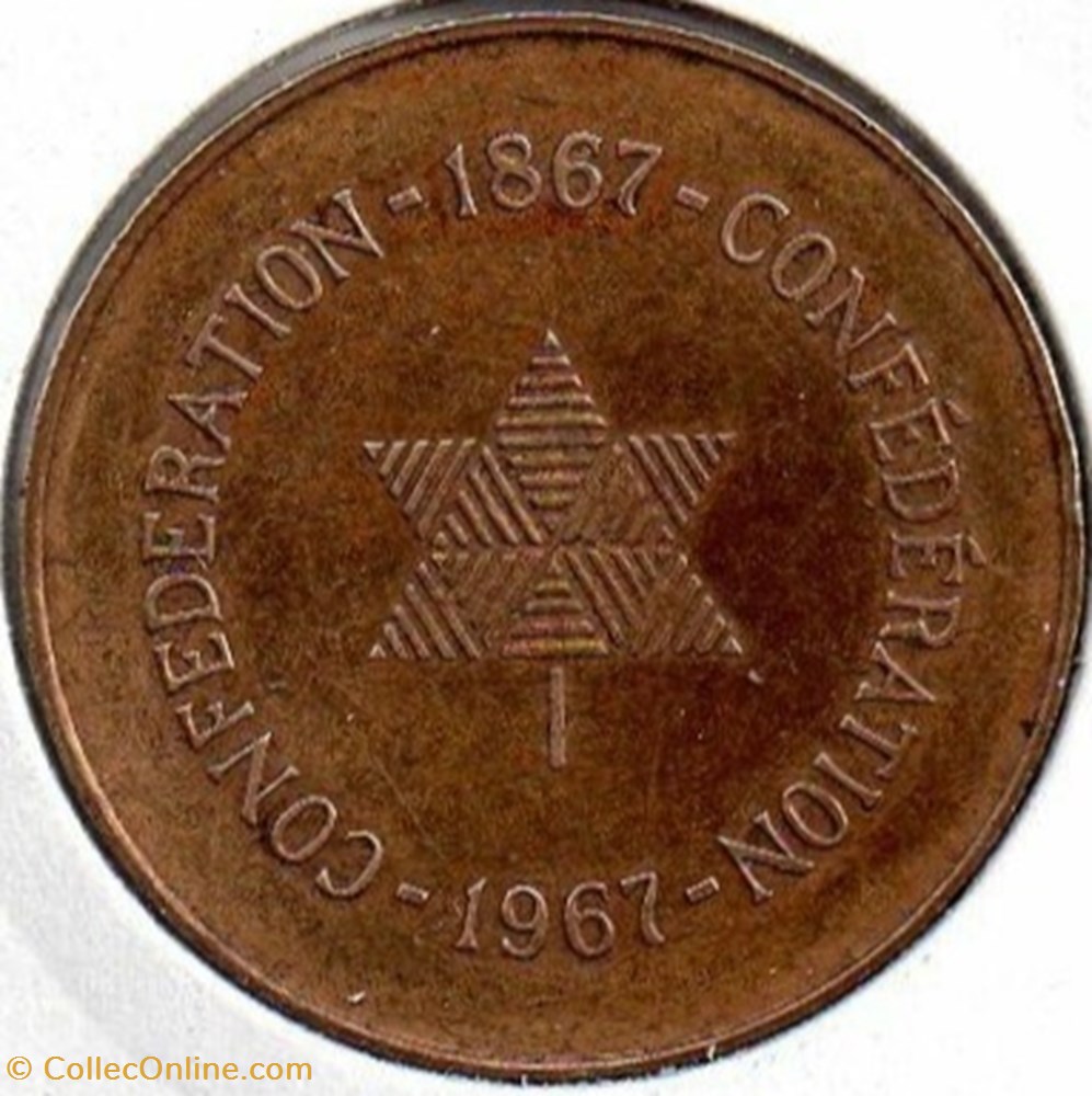 Confederation Centenary Token 1867-1967 - Coins - World - Canada