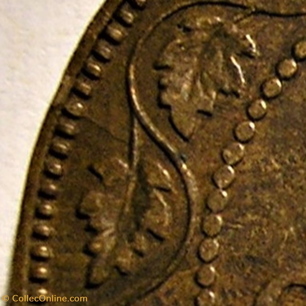 George V - 1 Cent 1916 - Die Crack 3 monnaie monde canadum george v 1 cent 1916 die crack