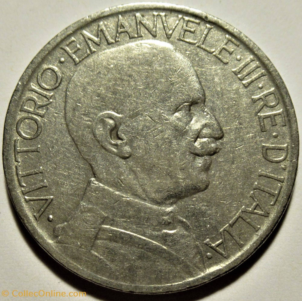 1924 Regno d'Italia, 2 Lire, Roma - Vittorio Emanuele III 2 monnaies monde italie 1924 regno italia 2 lire roma vittorio emanuele iii