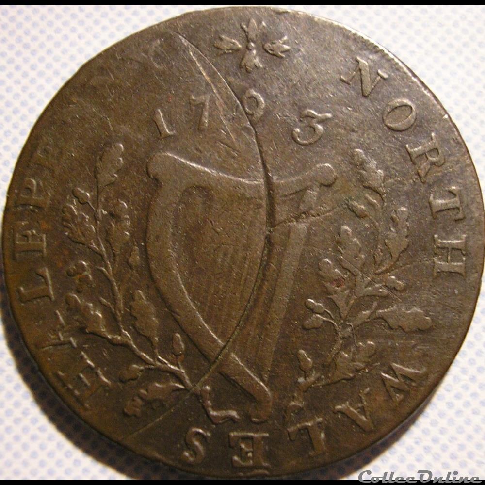 1793 HalfPenny - Druid - North Wales monnaies monde royaume uni 1793 halfpenny druid north wales