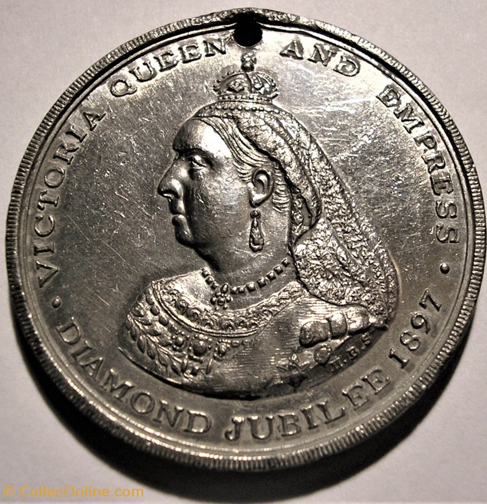 Victoria - 1897 Diamond Jubilee Medal, Britannia - GB - Medals