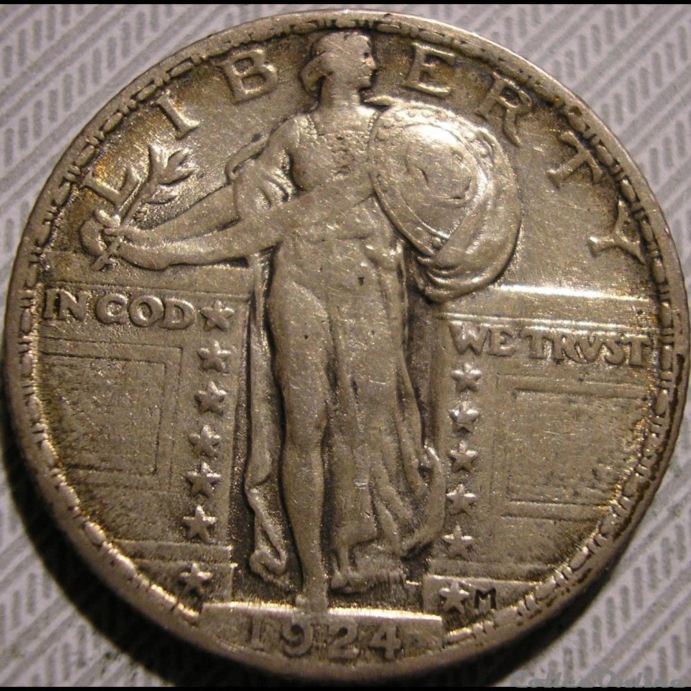 1924 Quarter Dollar monnaie monde etat uni 1924 quarter dollar