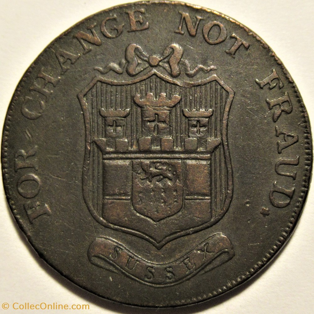 1794 HalfPenny, I. Biggs Token - Lamberhurst, Kent, England monnaies monde royaume uni 1794 halfpenny i biggs token lamberhurst kent england