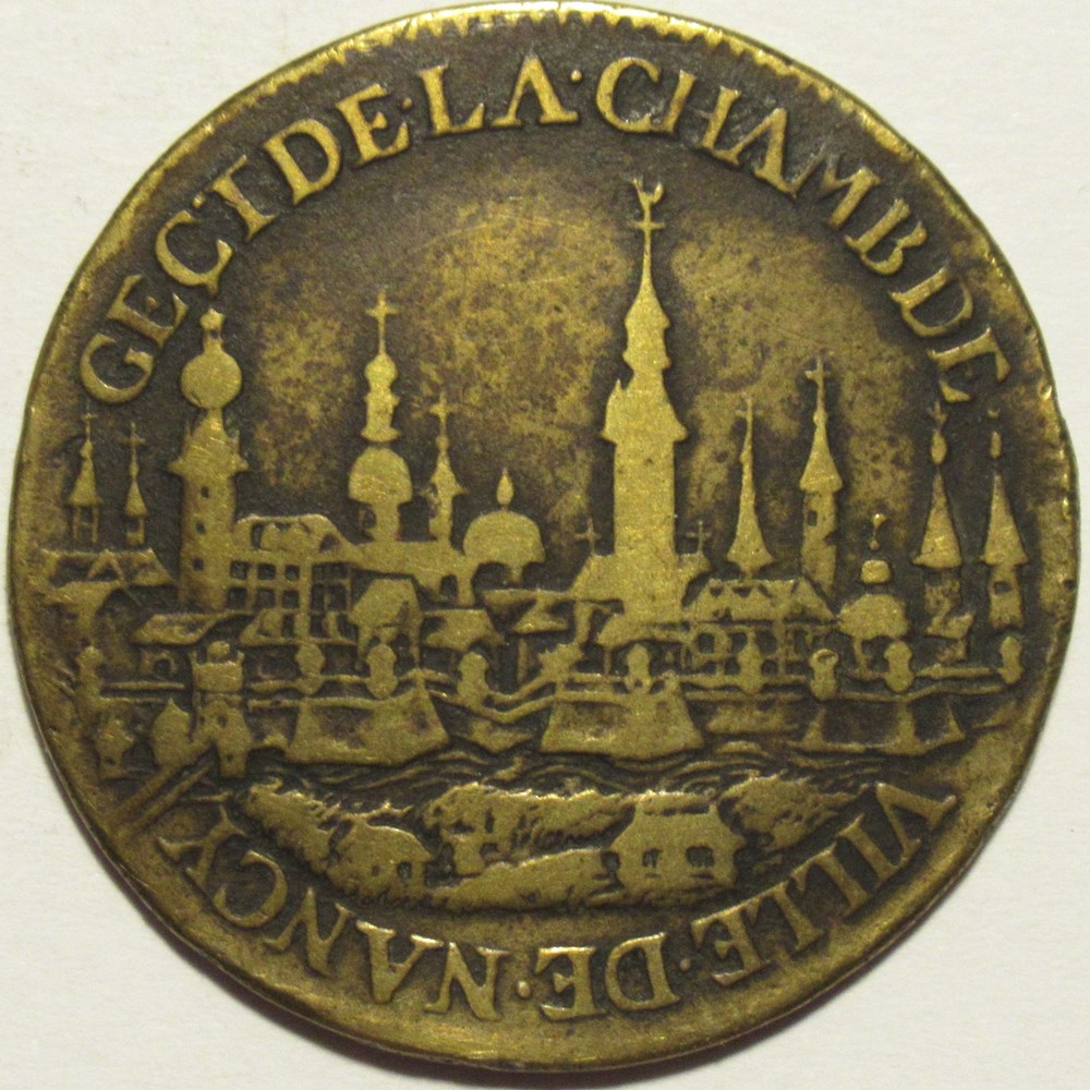 Charles IV de Lorraine - Jeton 1643, Ville de Nancy monnaies paranumismatique jetons poids charles iv de lorraine jeton 1643 ville de nancy