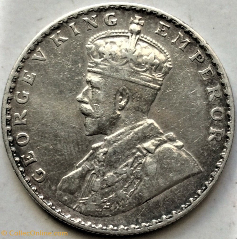George V - One Rupee 1912 Bombay - British India monnaies monde inde george v one rupee 1912 bombay british india
