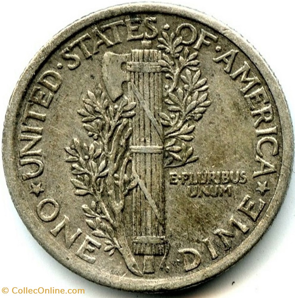 monnaies monde etats unis 1918 dime
