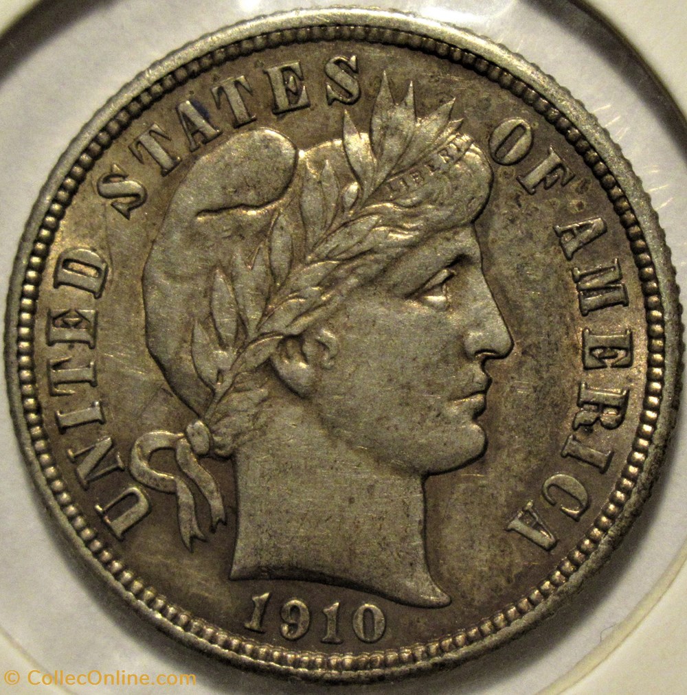 1910 Dime 3 monnaies monde etats unis 1910 dime