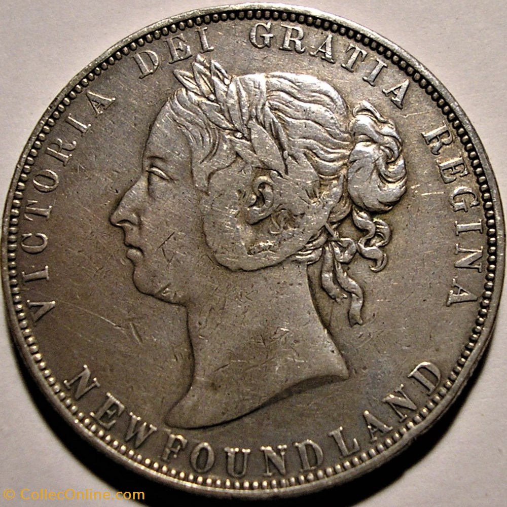 Victoria - 50 Cents 1899 Newfoundland monnaie monde canadum victoria 50 cents 1899 newfoundland