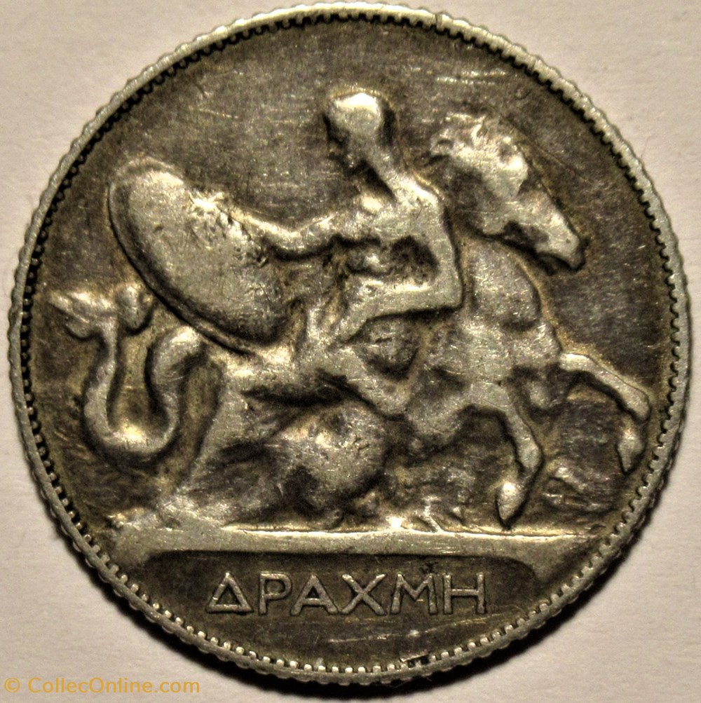 George I of Greece - Drachma 1910 A monnaies monde grece george i of greece drachma 1910 a