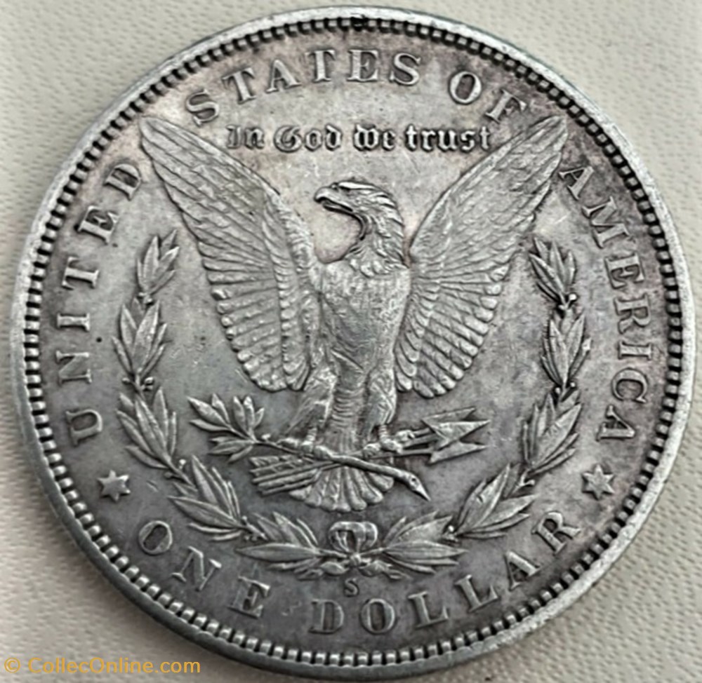 1890 San Francisco Dollar monnaies monde etats unis 1890 san francisco dollar