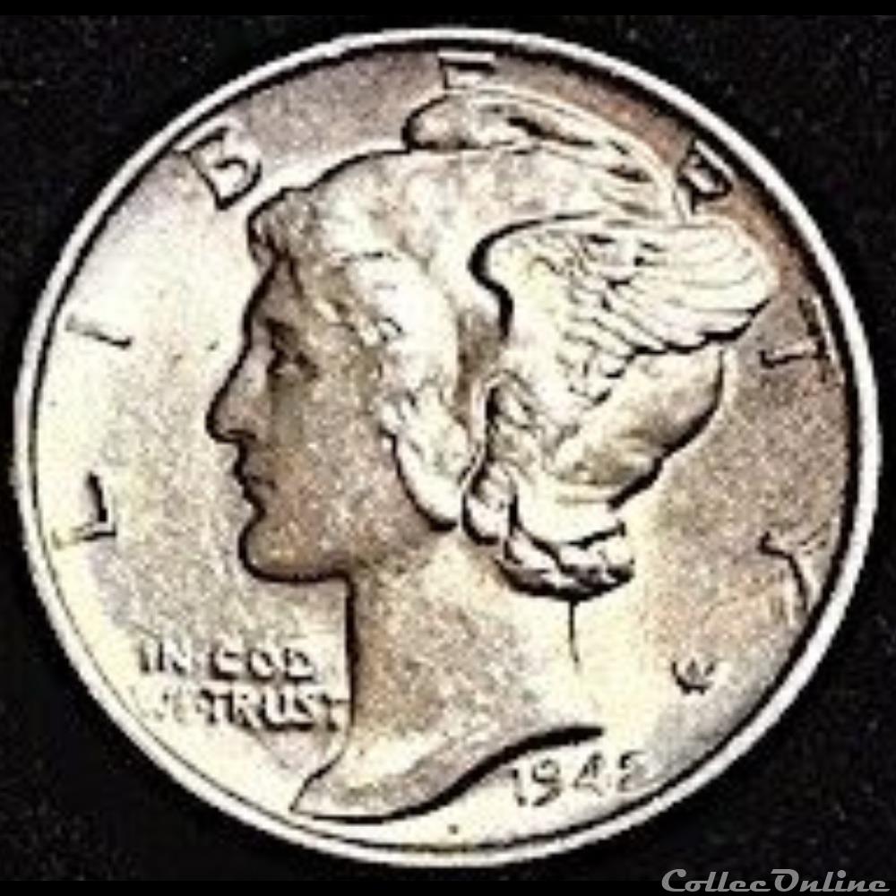 monnaies monde etats unis 1942 dime