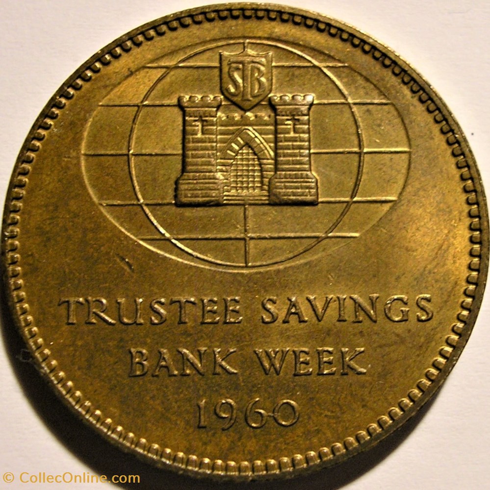 Dr. Henry Duncan - Week of Savings Banks Token 1960 3 monnaie jeton mereaux dr henry duncan week of savings banks token 1960