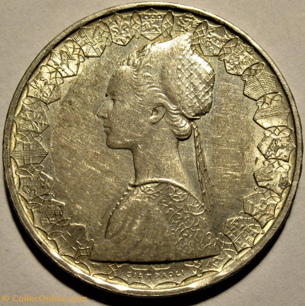 Repubblica Italiana - 500 Lire 1964 - Christopher Columbus's ships 2 monnaies monde vatican repubblica italiana 500 lire 1964 christopher columbus s ships