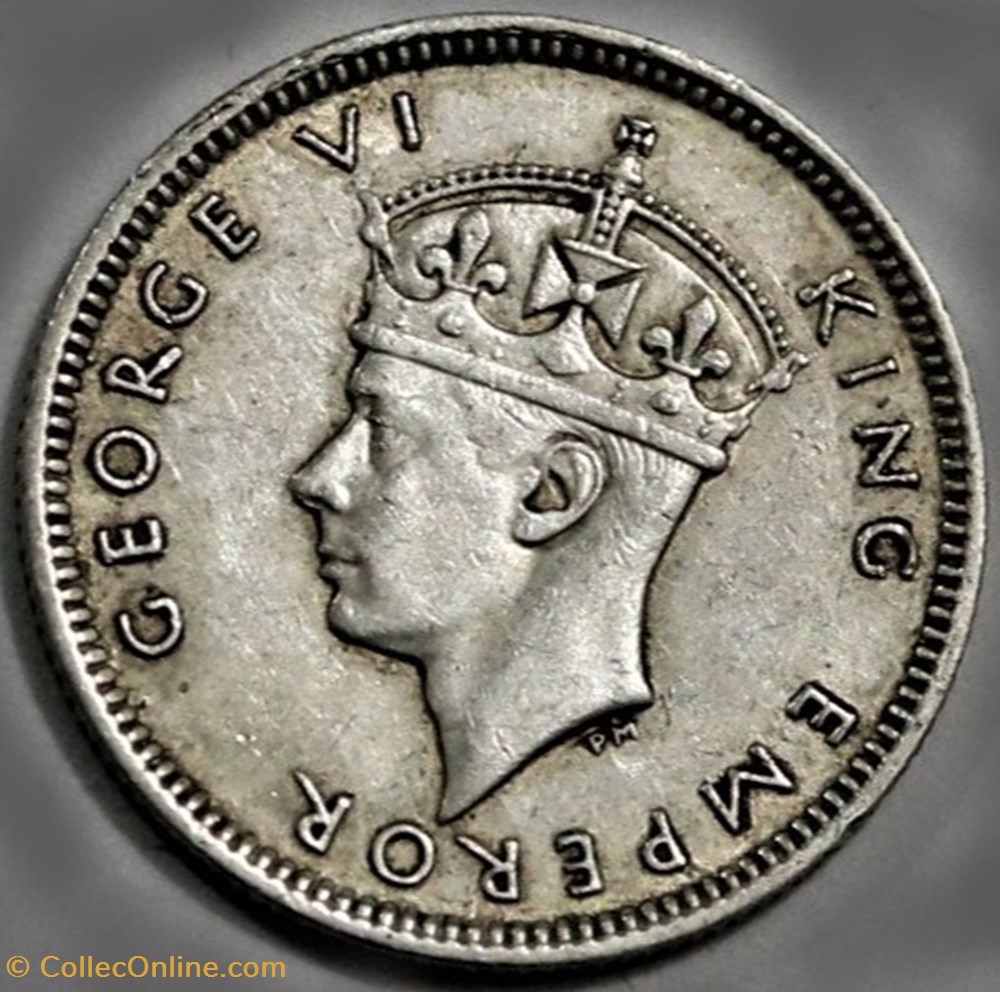 George VI - Six Pence 1942 - Fiji 2 monnaies monde iles fidji george vi six pence 1942 fiji