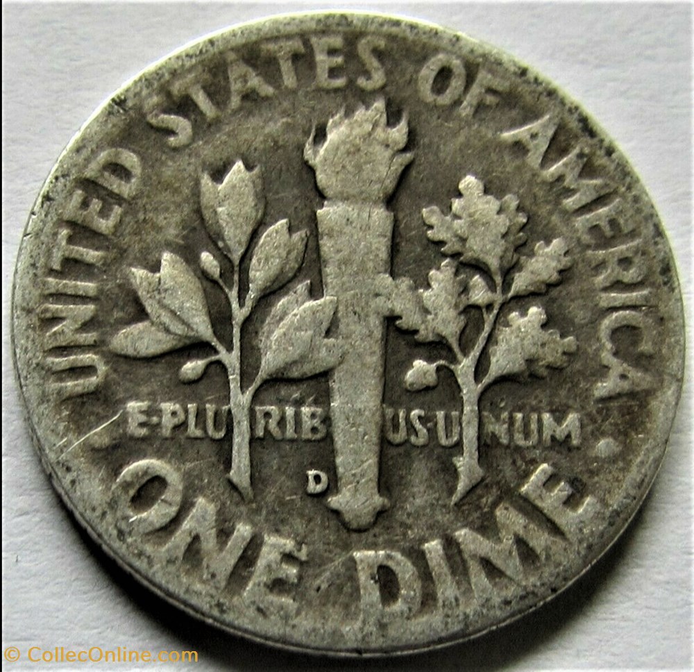 1947 Denver Dime 2 monnaies monde etats unis 1947 denver dime