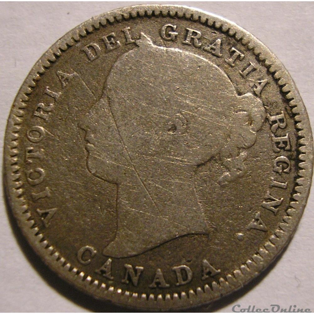 Victoria - 10 Cents 1882 Heaton monnaies monde canada victoria 10 cents 1882 heaton
