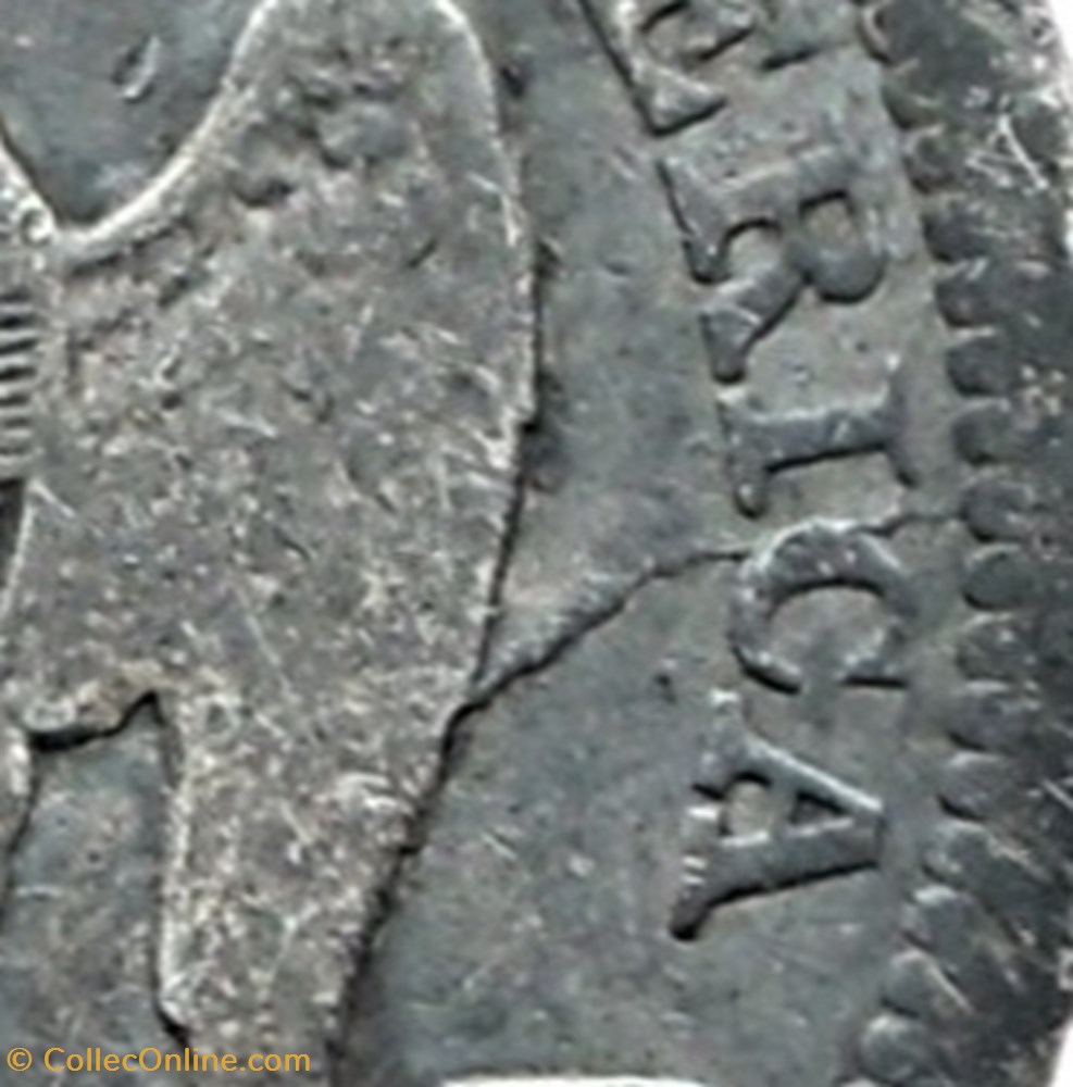 1843 Quarter Dollar - 25 cents 3 monnaies monde etats unis 1843 quarter dollar 25 cents