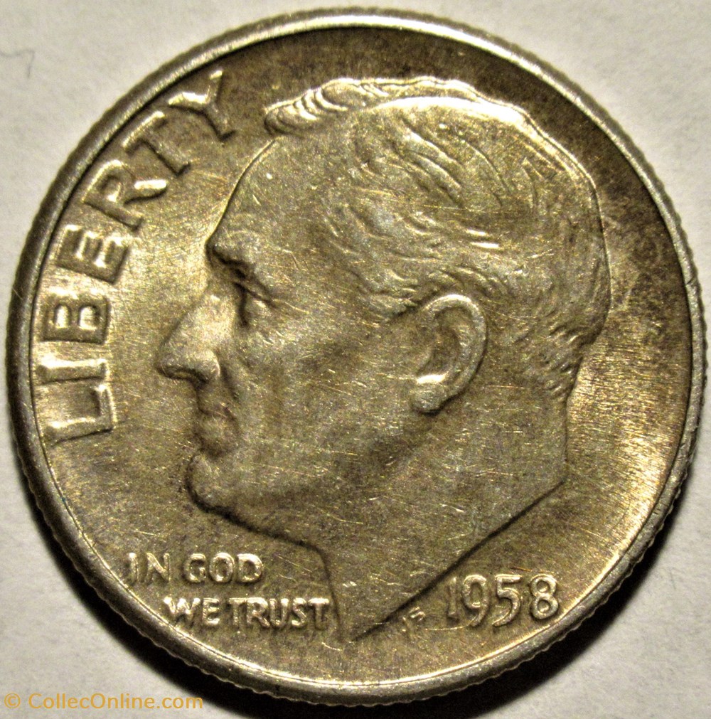 1958 Dime monnaies monde etats unis 1958 dime