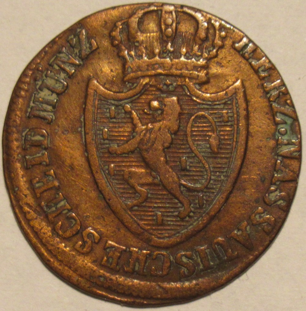 Wilhelm - 1/4 Kreuzer 1818 - Duchy of Nassau monnaies monde allemagne wilhelm 1 4 kreuzer 1818 duchy of nassau