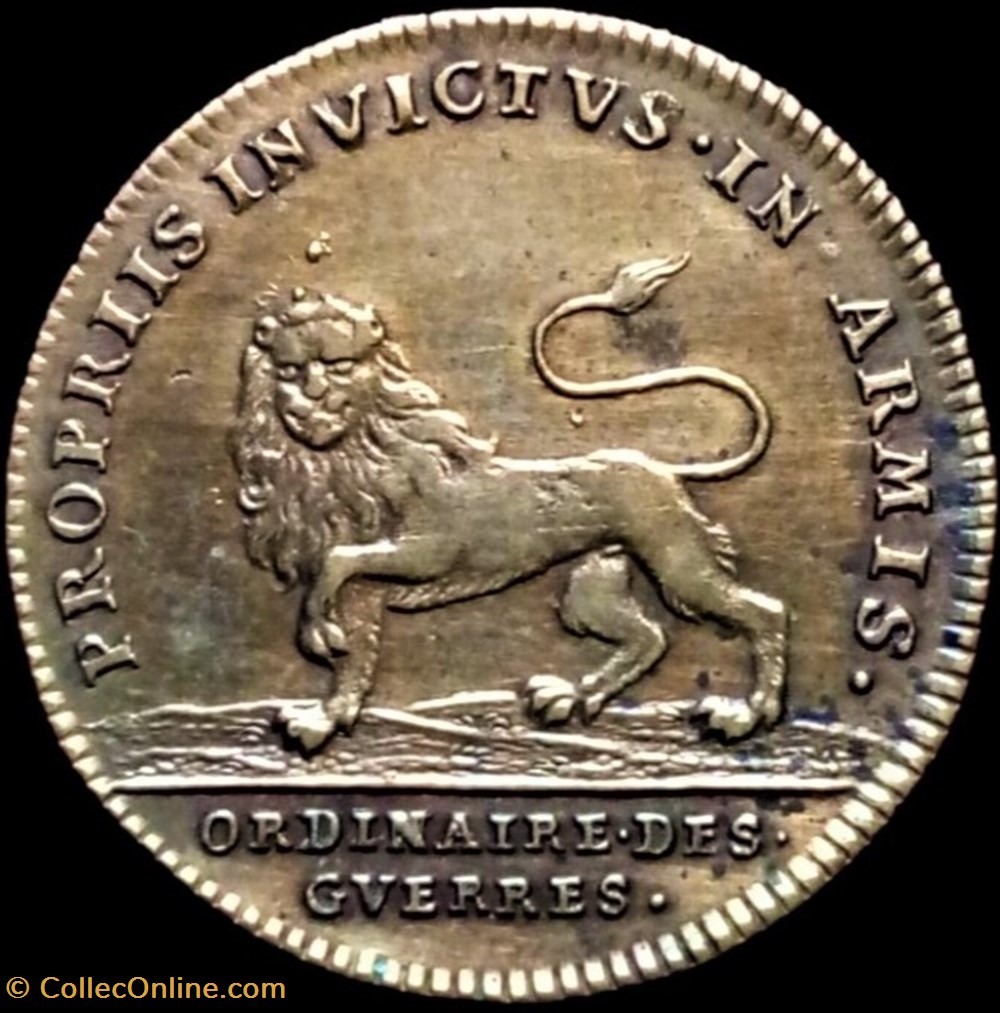 Louis XIV - Jeton c.1690 - Ordinaire des Guerres monnaies paranumismatique jetons poids louis xiv jeton c 1690 ordinaire des guerres