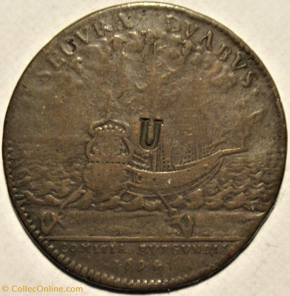 Louis XIV - Jeton 1694 - États de Bourgogne - Le prince de Condé et son fils le duc de Bourbon monnaies paranumismatique jetons poids louis xiv jeton 1694 etats de bourgogne le prince de conde et son fils le duc de bourbon