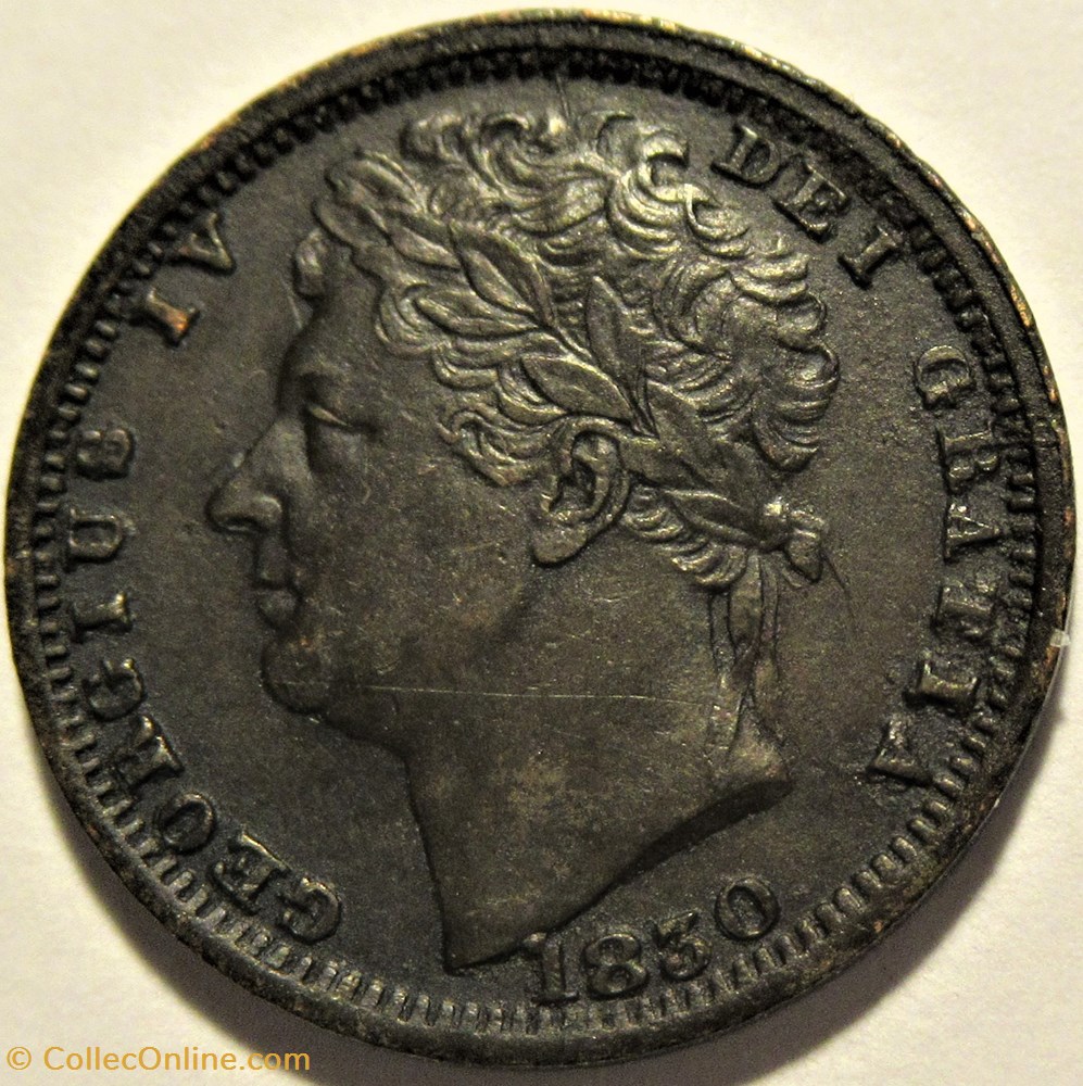 George IV - Half Farthing 1830 Great Britain monnaies monde royaume uni george iv half farthing 1830 great britain
