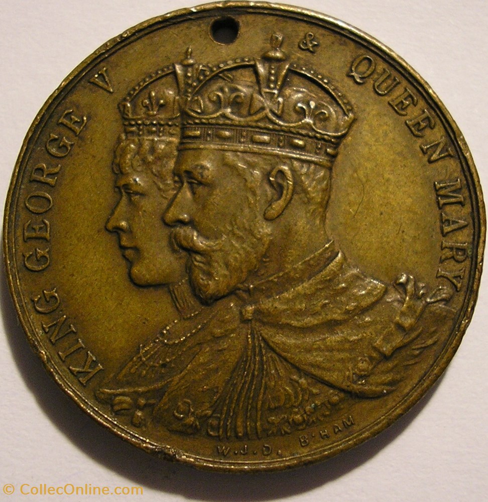 George V & Mary - 1911 Coronation Medallion UK 2 medaille royaume uni george v mary 1911 coronation medallion uk