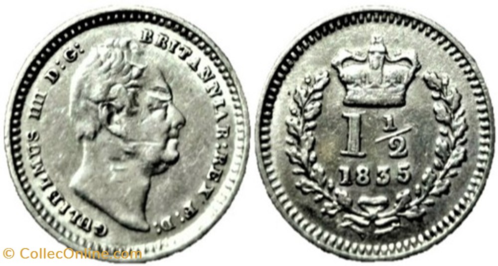 William IV - 1, 1/2 Pence 1835 - Colonial issues monnaies monde royaume uni william iv 1 1 2 pence 1835 colonial issues