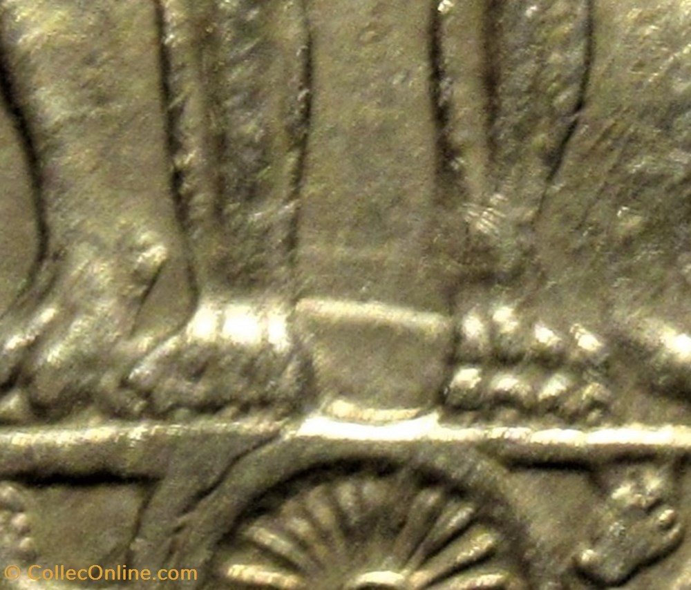 India - 1 Rupee 1976 Calcutta - Error 5 monnaies monde inde india 1 rupee 1976 calcutta error