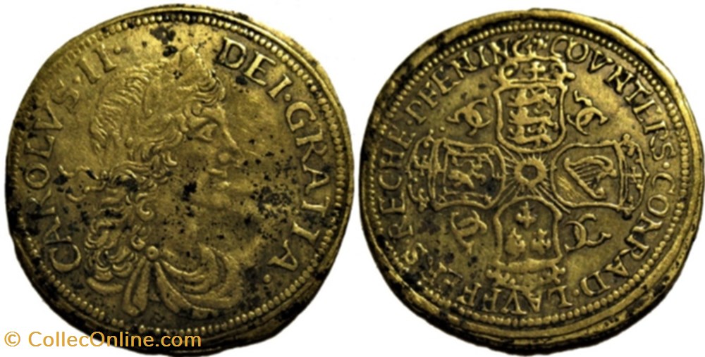 monnaies paranumismatique jetons poids charles ii stuart counter token reichspfennig by c lauffer