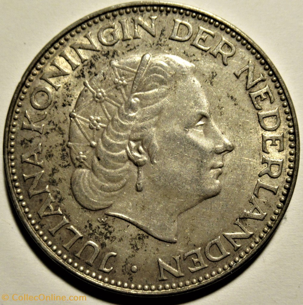 monnaies monde pays bas juliana of netherlands 2 gulden 1959