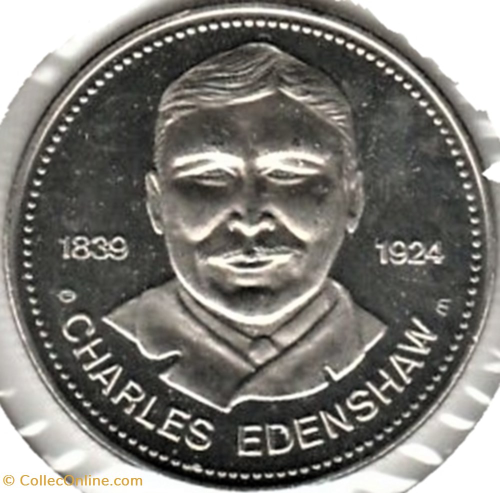 Haida Trade Dollar Token 1977 - British Colombia 2 monnaies jetons mereaux haida trade dollar token 1977 british colombia