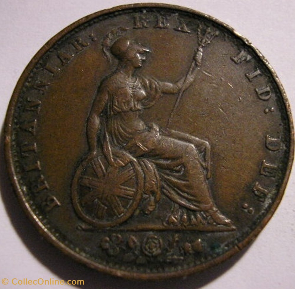 William IV - HalfPenny 1834 Kingdom of Great Britain monnaie monde royaume uni william iv halfpenny 1834 kingdom of great britain