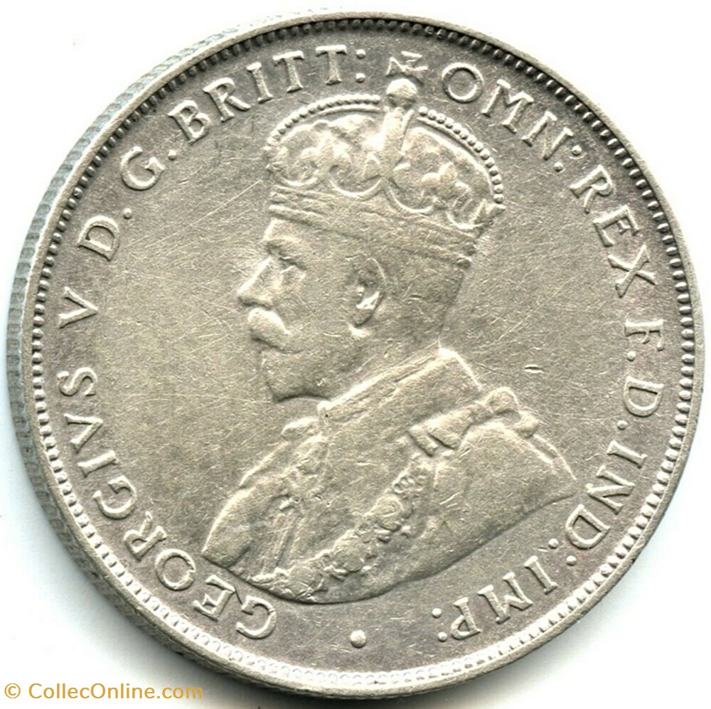 George V - 2 Shillings 1919H - West Africa 2 monnaies monde nigeria george v 2 shillings 1919h west africa