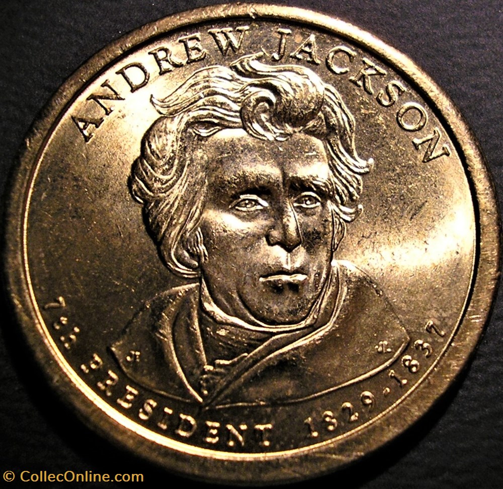 monnaie monde etat uni andrew jackson 2008 one dollar philadelphia mint