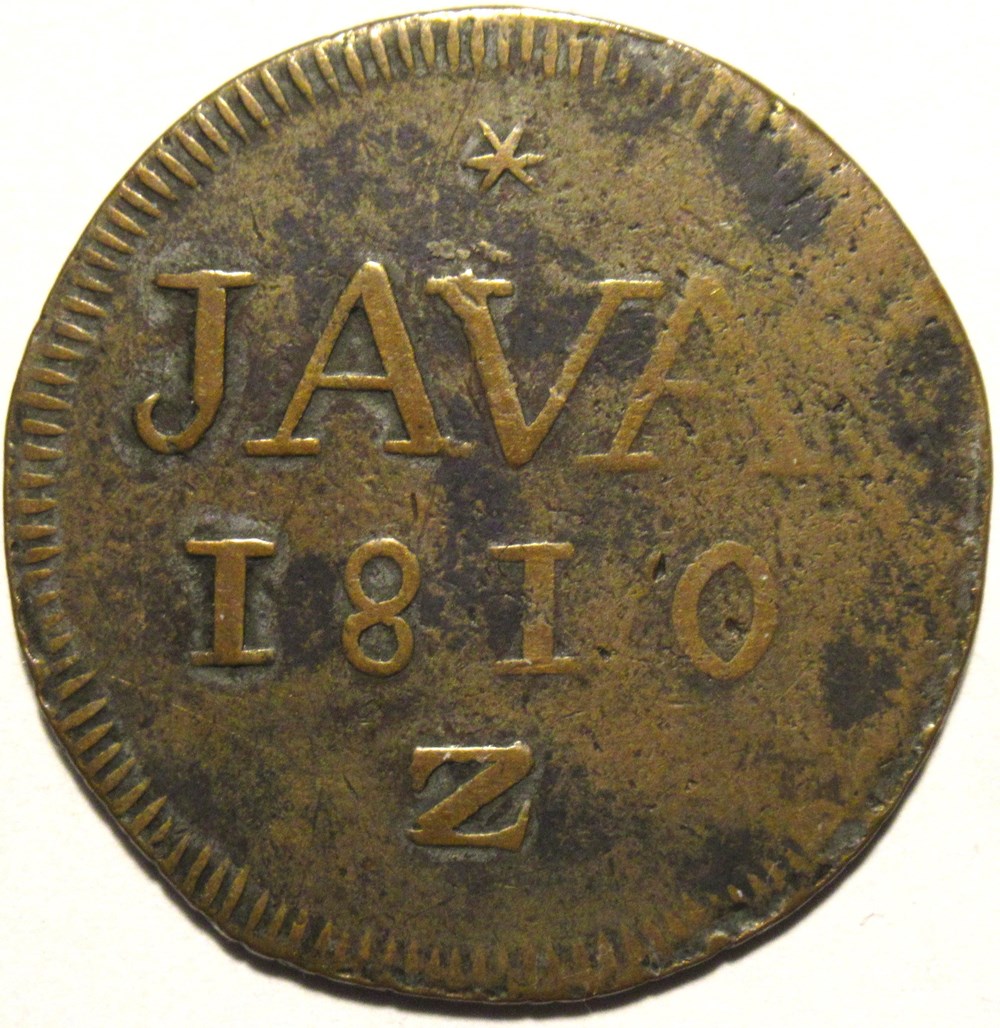 Louis Napoleon of Nederland - 1 Stuiver 1810 Java, Indonesia monnaies colonies neerlandaises louis napoleon of nederland 1 stuiver 1810 java indonesia