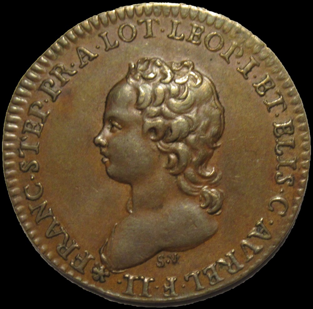 François III de Lorraine - 1714, Jeton de Nancy, par Saint Urbain monnaies paranumismatique jetons poids francois iii de lorraine 1714 jeton de nancy par saint urbain