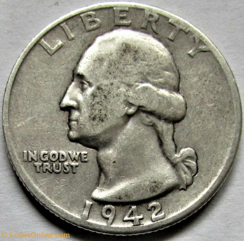 1942 San Francisco Quarter Dollar - Filling monnaies monde etats unis 1942 san francisco quarter dollar filling